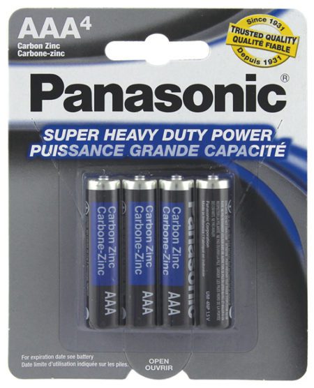 Panasonic Super Heavy Duty Battery Aaa - Pack Of 4 | XXXToyz-R-Us.com