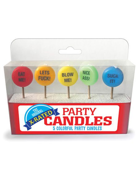 X-rated Party Candles - Set Of 5 | XXXToyz-R-Us.com