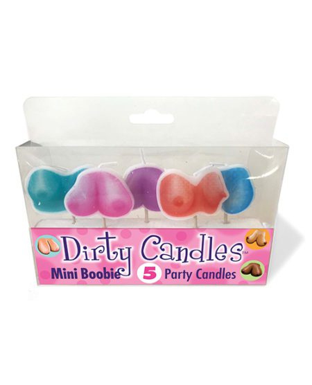 Mini Boobie Dirty Candle Set - Set Of 5 | XXXToyz-R-Us.com