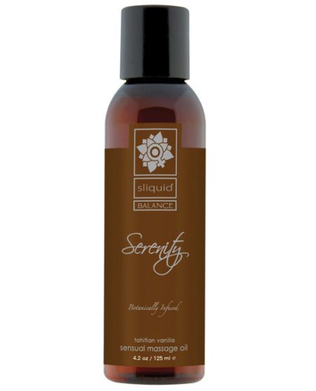 Sliquid Organics Massage Oil - 4.2 Oz Serenity | XXXToyz-R-Us.com