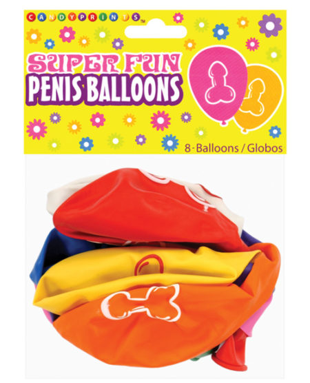 Super Fun Penis Balloons - Pack Of 8 | XXXToyz-R-Us.com