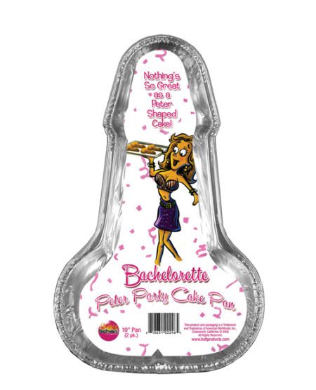 Bachelorette Disposable Peter Party Cake Pan Medium - Pack Of 2 | XXXToyz-R-Us.com