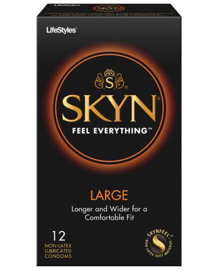 Lifestyles Skyn Large Non-latex - Box Of 12 | XXXToyz-R-Us.com