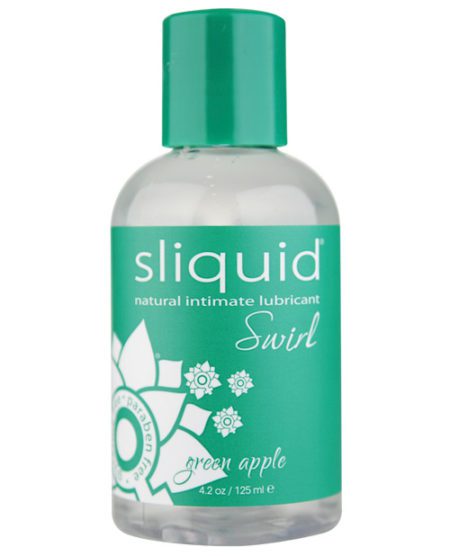 Sliquid Naturals Swirl Lubricant - 4.2 Oz Green Apple | XXXToyz-R-Us.com