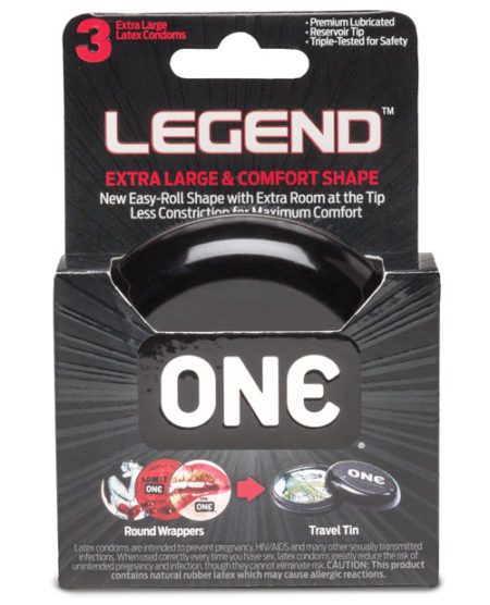 One The Legend Xl Condoms - Box Of 3 | XXXToyz-R-Us.com