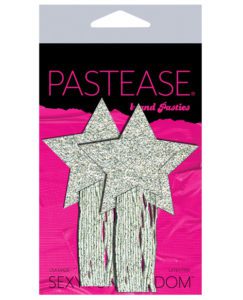 Pastease Tassle Glitter  Stars - Silver O/s