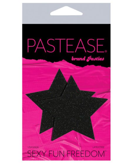 Pastease Premium Glitter Star - Black O/s