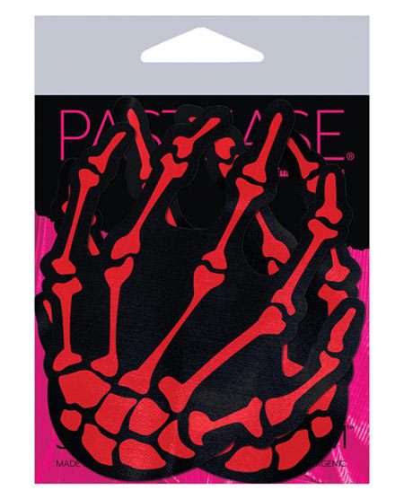 Pastease Premium Skeleton Hands - Red O/s