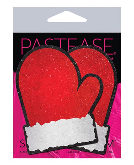 Pastease Premium Santa Mittens - Red/white O/s