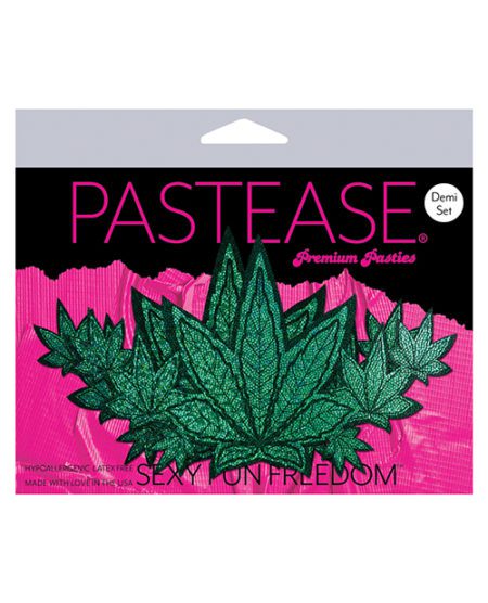 Pastease Demis Glitter Leaf - Green O/s