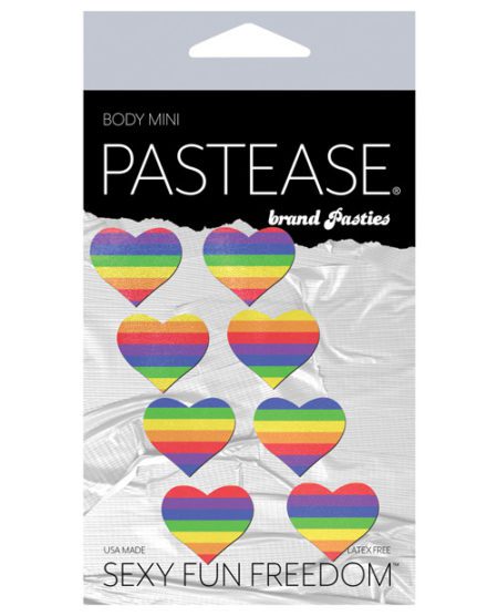 Pastease Premium Mini Rainbow Heart - Pack Of 8 O/s | XXXToyz-R-Us.com