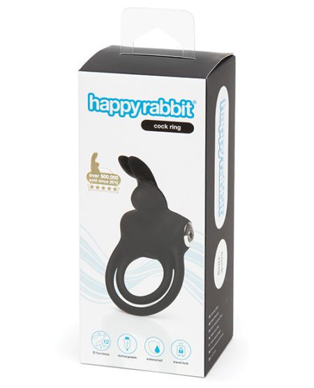 Happy Rabbit Rechargeable Cock Ring - Black