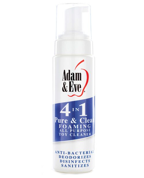 Adam & Eve 4 In 1 Pure & Clean Foaming Cleaner - 8oz | XXXToyz-R-Us.com
