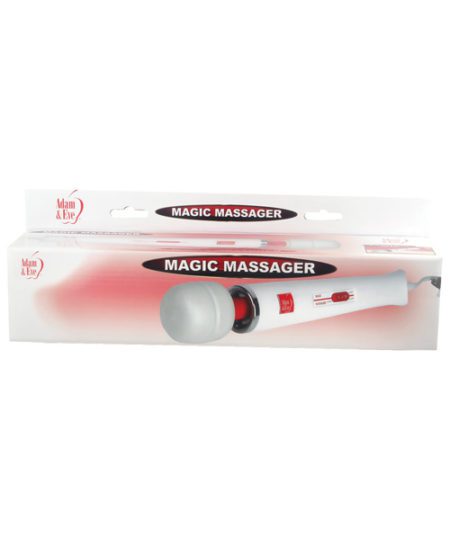 Adam & Eve Magic Massager - White/red