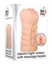 Adam & Eve Adam's Tight Stroker W/massage Beads - Ivory | XXXToyz-R-Us.com