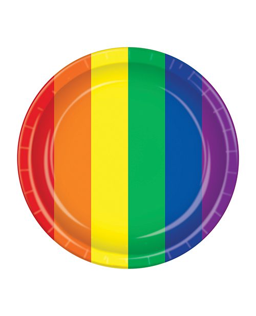 Pride Plates - Rainbow Pack Of 8 | XXXToyz-R-Us.com