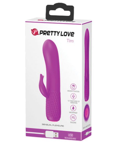 Pretty Love Omar Mini Silicone Vibrator - 12 Function Fuchsia | XXXToyz-R-Us.com