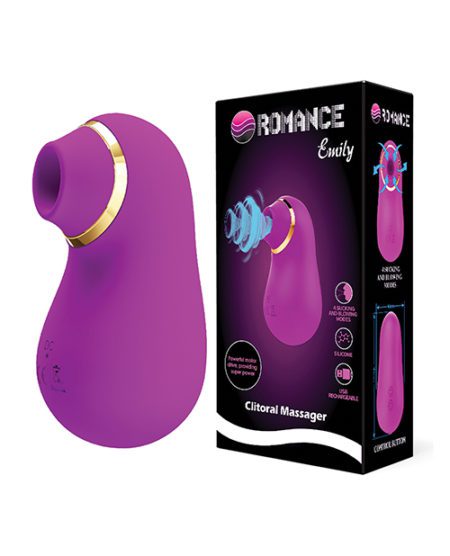 Pretty Love Romance Emily Sucking Clitoral Massager - Fuchsia | XXXToyz-R-Us.com