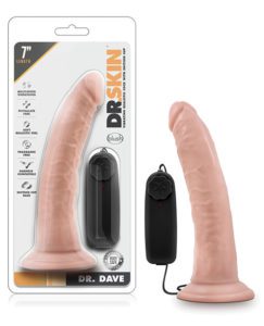 Blush Dr. Skin Dr. Dave 7" Cock W/suction Cup - Vanilla