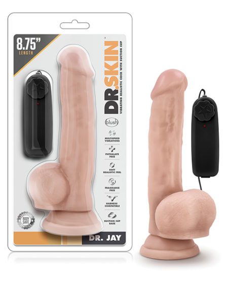 Blush Dr. Skin Dr. Jay 8.75" Cock W/suction Cup - Vanilla