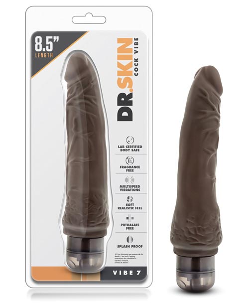 Blush Dr. Skin Mr Skin Vibe 7 - Chocolate | XXXToyz-R-Us.com
