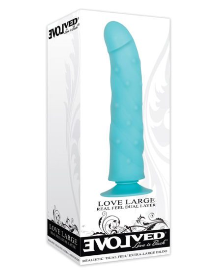 Evolved Love Large Dildo - Blue | XXXToyz-R-Us.com