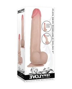 Evolved Flexskin Poseable Dildo 9" - Light