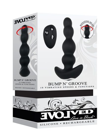 Evolved Bump N' Groove Vibrating Butt Plug - Black | XXXToyz-R-Us.com