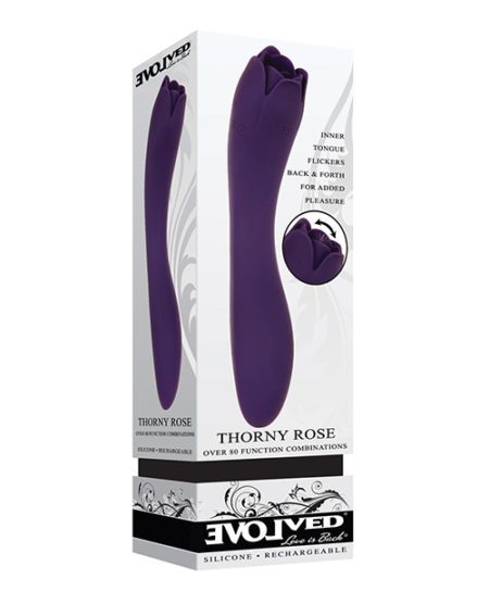 Evolved Thorny Rose Dual End Massager - Purple | XXXToyz-R-Us.com