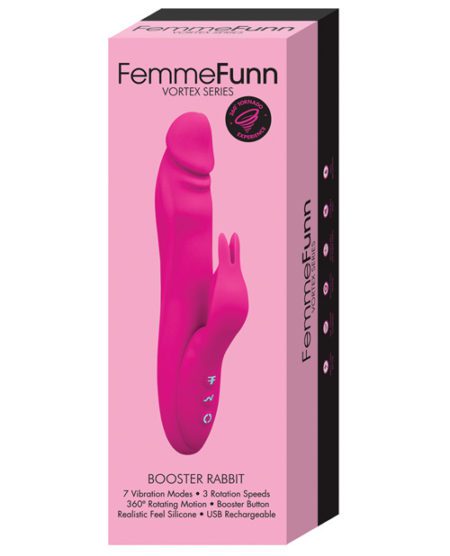 Femme Funn Booster Rabbit - Pink | XXXToyz-R-Us.com