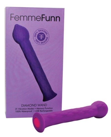 Femme Funn Diamond Wand - Purple | XXXToyz-R-Us.com