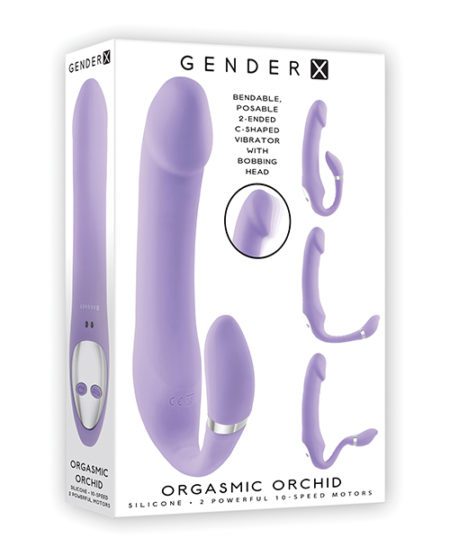 Gender X Orgasmic Orchid Posable Vibrator - Purple