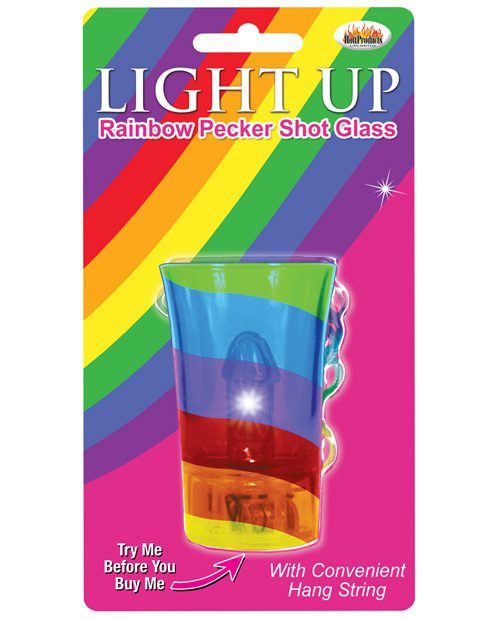 Light Up Rainbow Pecker Shot Glass | XXXToyz-R-Us.com