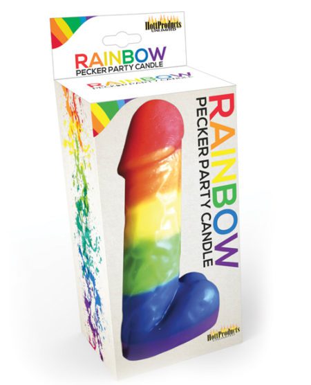 Rainbow Pecker Party Candle | XXXToyz-R-Us.com