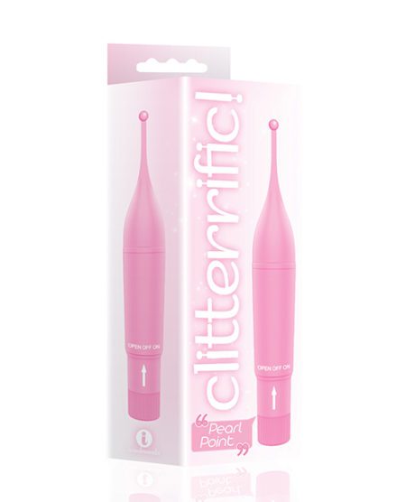 The 9's Clitterific! Pearl Point Clitoral Stimulator - Pink | XXXToyz-R-Us.com