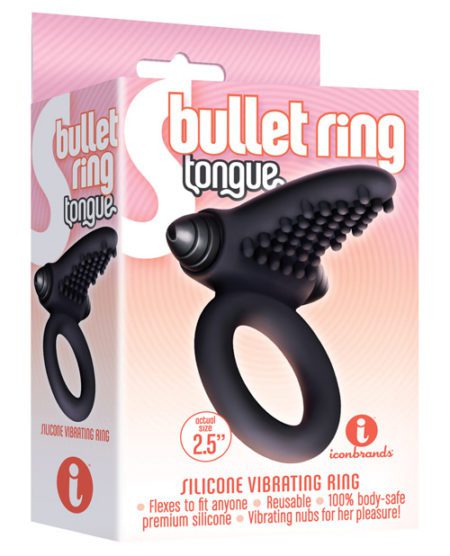 The 9's S Bullet Ring - Tongue | XXXToyz-R-Us.com