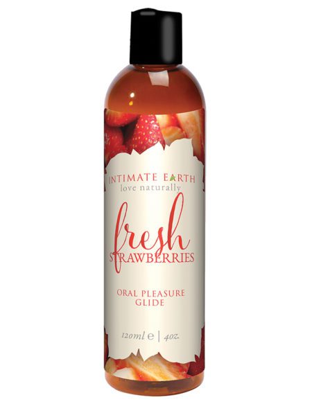 Intimate Earth Natural Flavors Glide - 120 Ml Fresh Strawberries