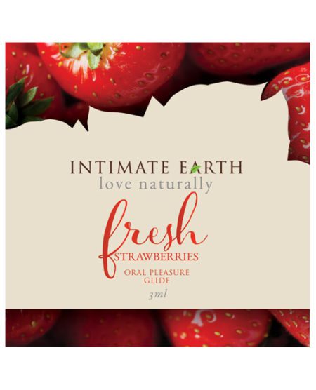 Intimate Earth Lubricant Foil - 3 Ml Fresh Strawberries | XXXToyz-R-Us.com