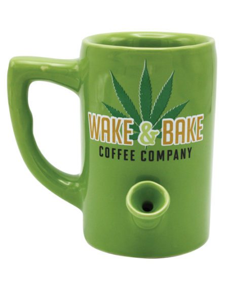 Wake & Bake Coffee Mug - 10 Oz Green | XXXToyz-R-Us.com
