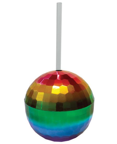 Rainbow Disco Ball Cup - 12 Oz | XXXToyz-R-Us.com