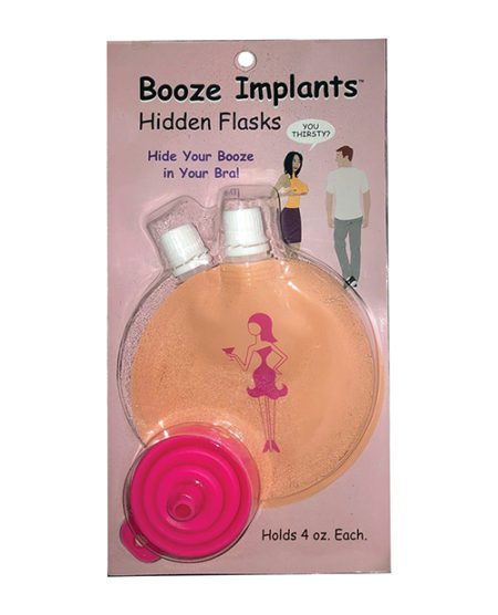 Booze Implants Hidden Flask - 4 Oz Each | XXXToyz-R-Us.com