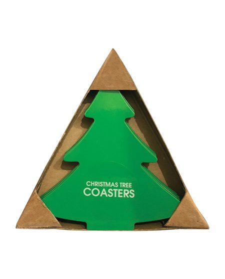Christmas Tree Stainless Steel Coasters (dishwasher Safe) - Pack Of 4 | XXXToyz-R-Us.com
