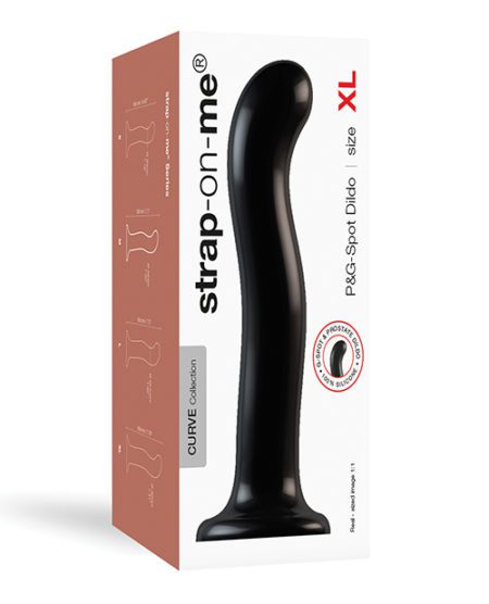 Strap On Me Silicone P&g Spot Dildo - Xlarge Black | XXXToyz-R-Us.com