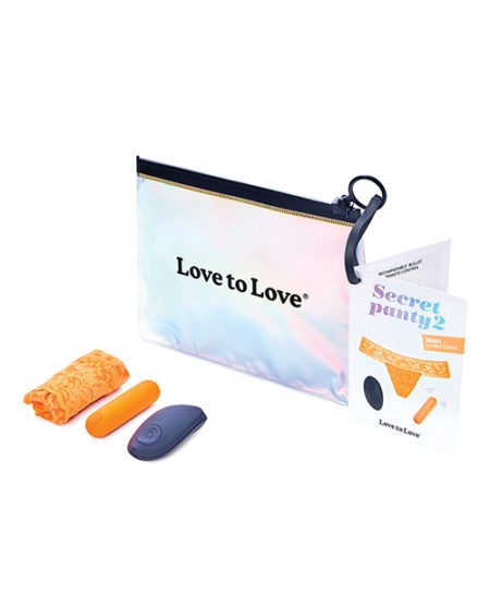 Love To Love Secret Panty Vibe 2 - Neon Orange | XXXToyz-R-Us.com