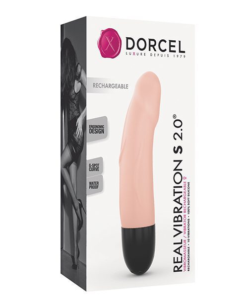 Dorcel Real Vibrations S 6" Rechargeable Vibrator - Flesh | XXXToyz-R-Us.com