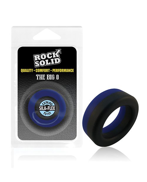Rock Solid Big O Ring - Black/blue | XXXToyz-R-Us.com
