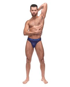 Diamond Mesh Bong Thong Blue S/m