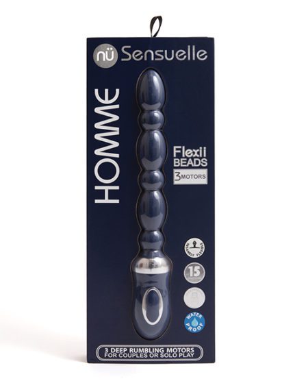 Nu Sensuelle Homme Flexii Beads - Navy Blue | XXXToyz-R-Us.com