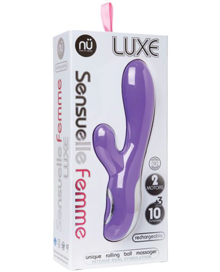 Nu Sensuelle Femme Luxe 10 Fun Rabbit Massager - Purple | XXXToyz-R-Us.com