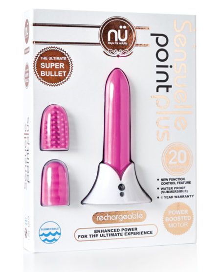 Nu Sensuelle Point Plus Rechargeable Bullet - Pink | XXXToyz-R-Us.com